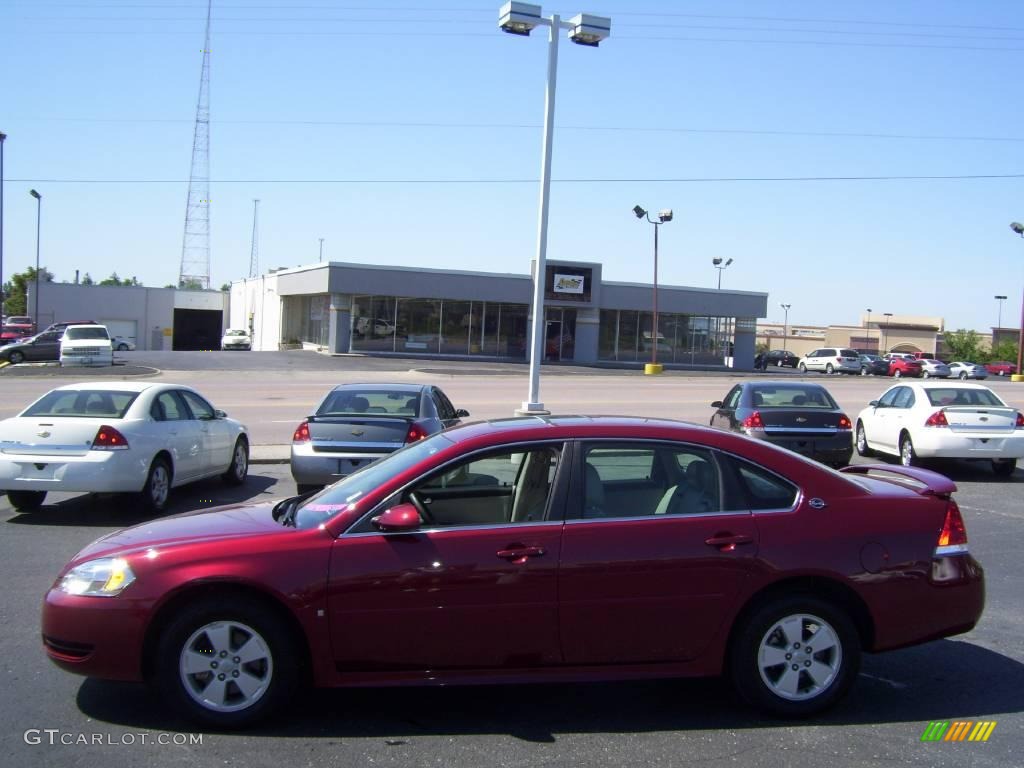 2009 Impala LT - Red Jewel Tintcoat / Gray photo #2