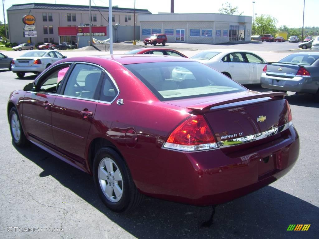 2009 Impala LT - Red Jewel Tintcoat / Gray photo #3