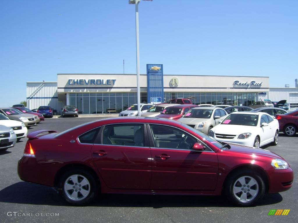 2009 Impala LT - Red Jewel Tintcoat / Gray photo #6