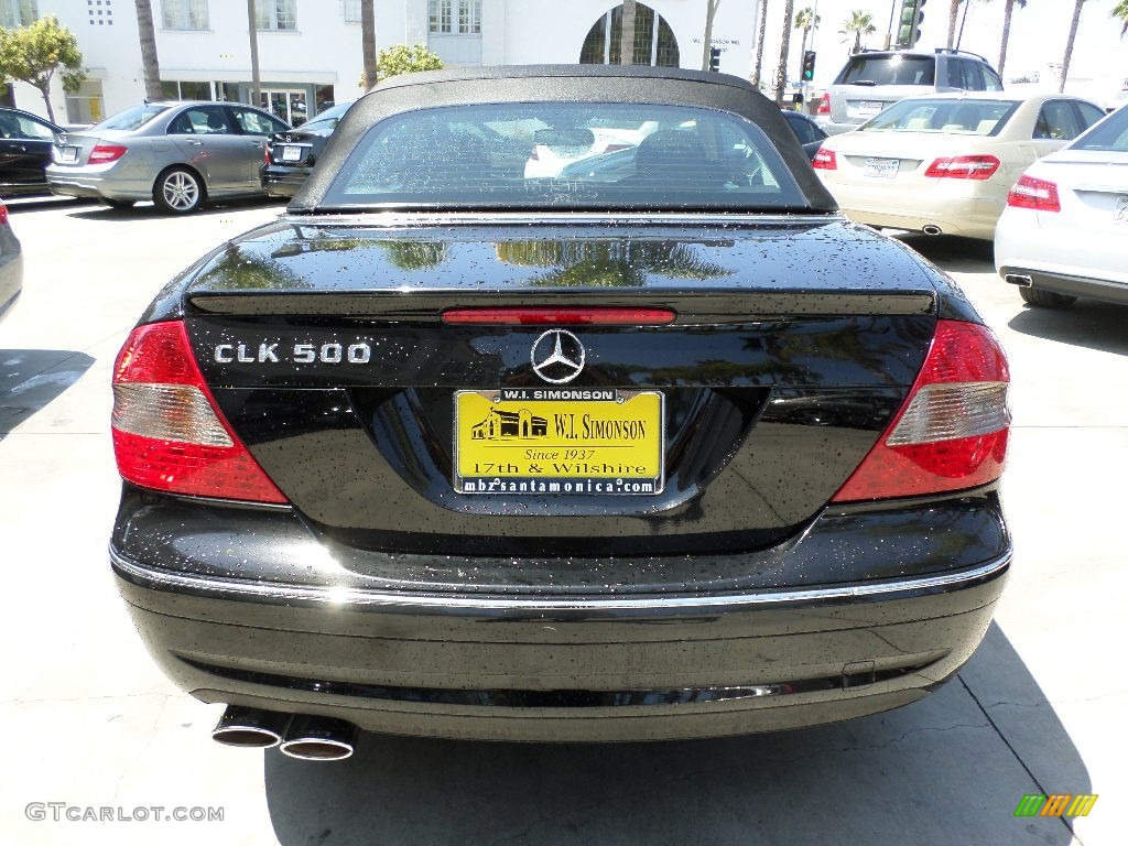 2006 CLK 500 Cabriolet - Black / Black photo #3