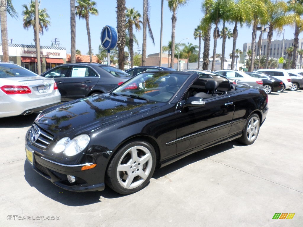 2006 CLK 500 Cabriolet - Black / Black photo #5