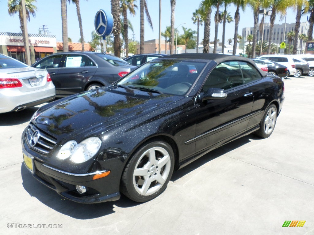 2006 CLK 500 Cabriolet - Black / Black photo #6