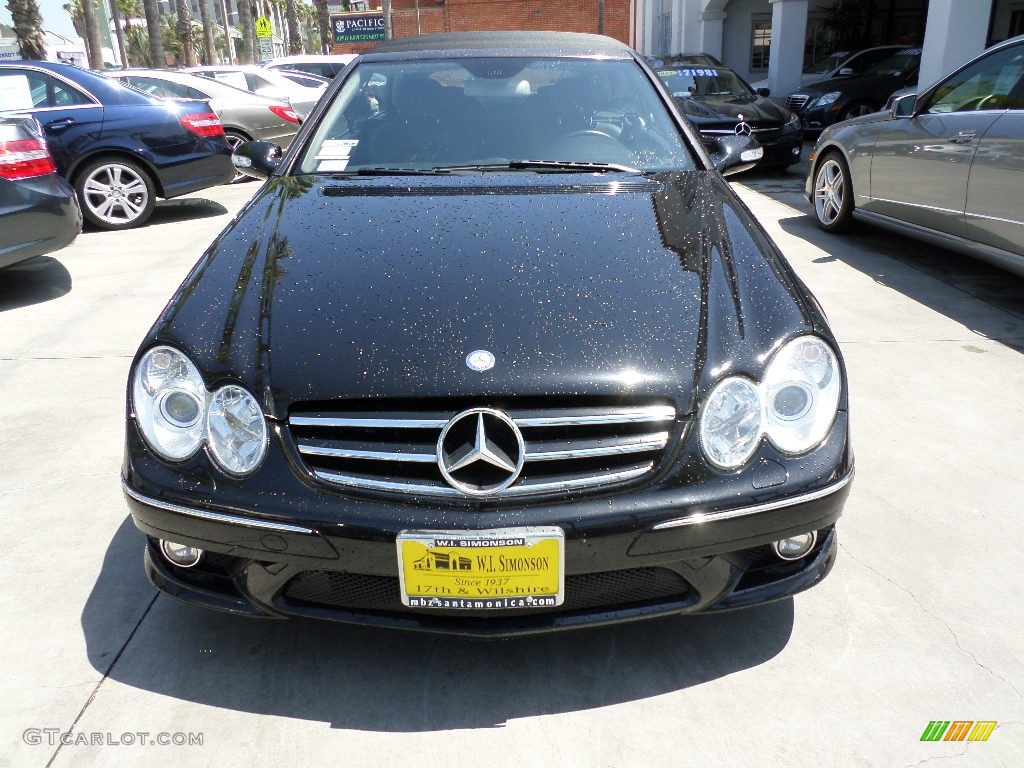 2006 CLK 500 Cabriolet - Black / Black photo #7