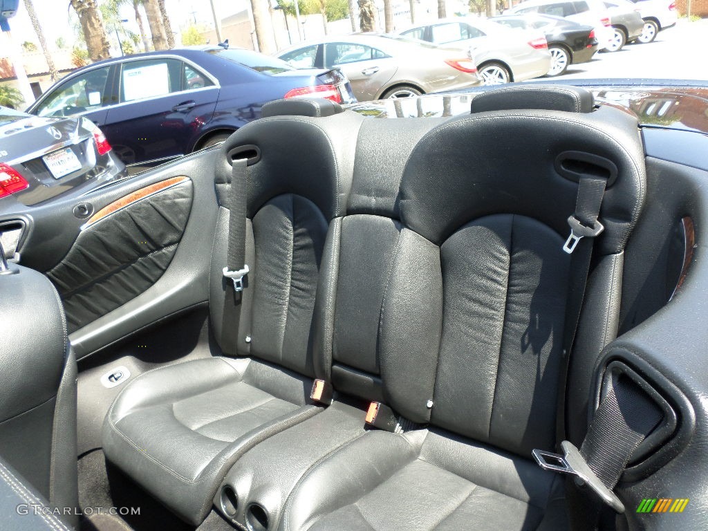 2006 Mercedes-Benz CLK 500 Cabriolet Rear Seat Photo #96112618
