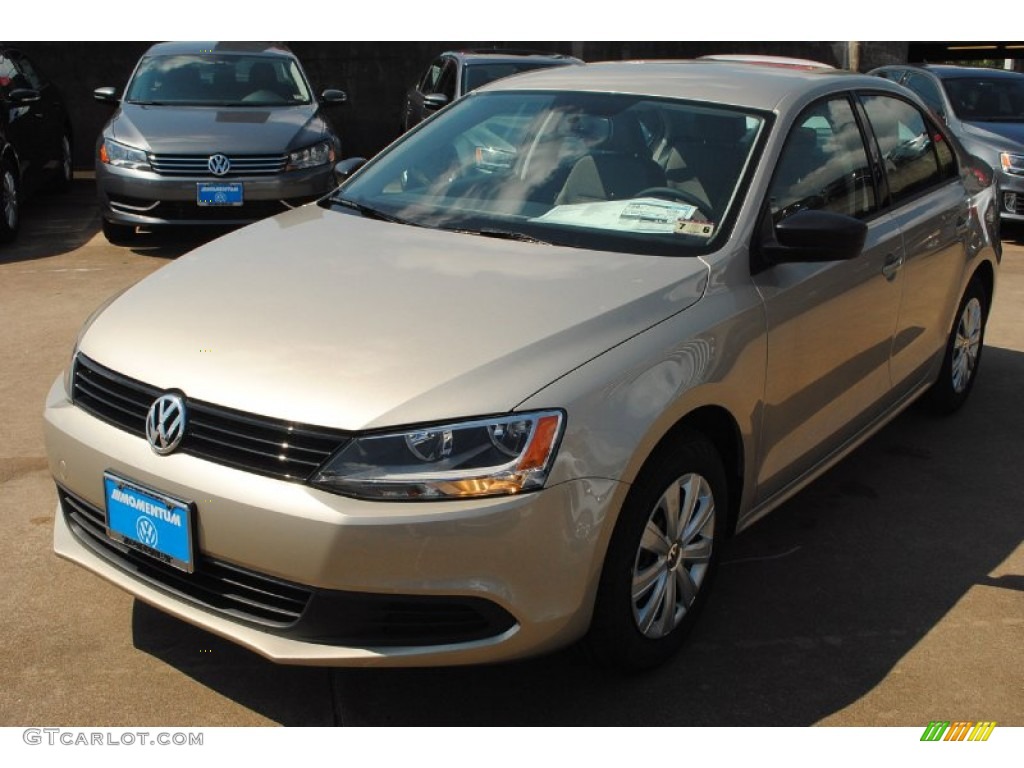 2014 Jetta S Sedan - Moonrock Silver Metallic / Latte Macchiato photo #5