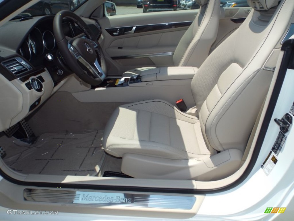 2014 E 550 Cabriolet - Diamond White Metallic / Silk Beige/Espresso Brown photo #5