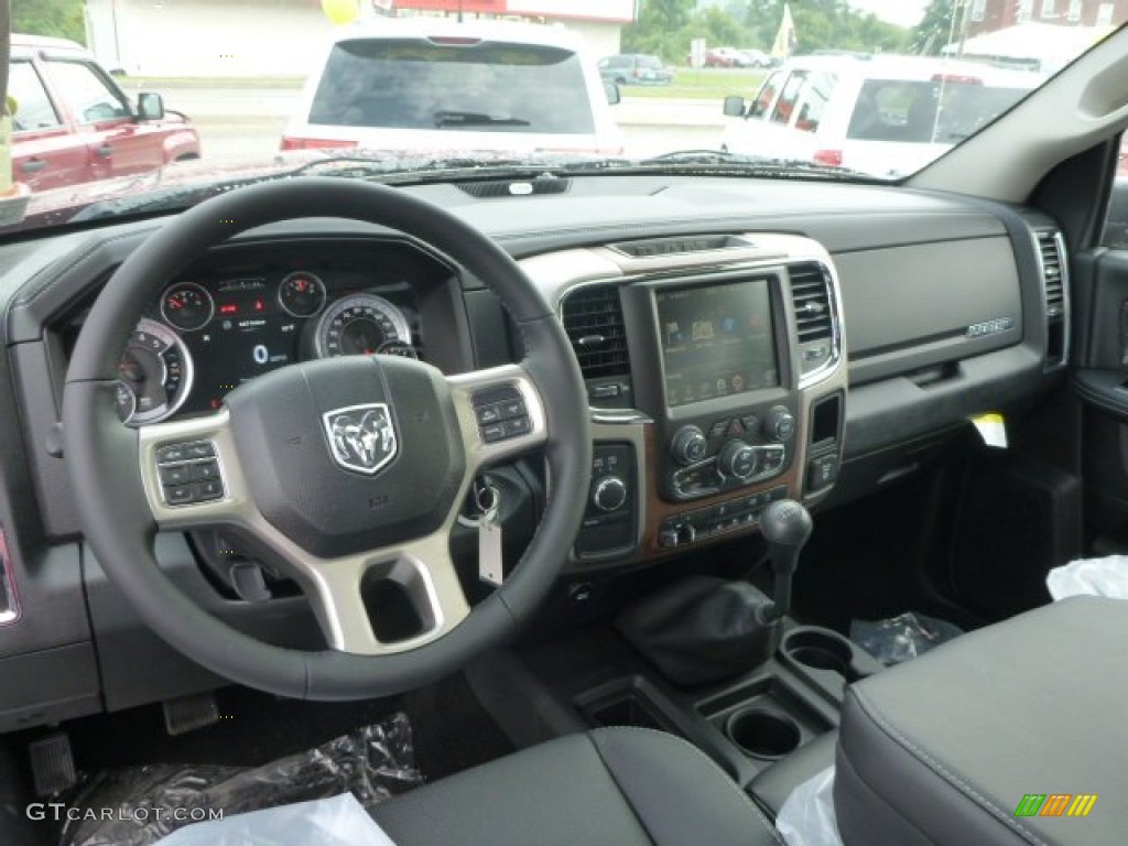 Black Interior 2014 Ram 2500 Laramie Crew Cab 4x4 Photo #96117232