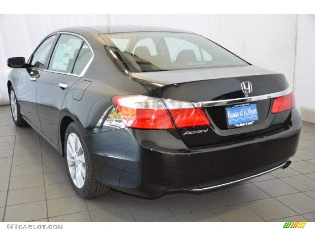 2014 Accord EX Sedan - Crystal Black Pearl / Black photo #5