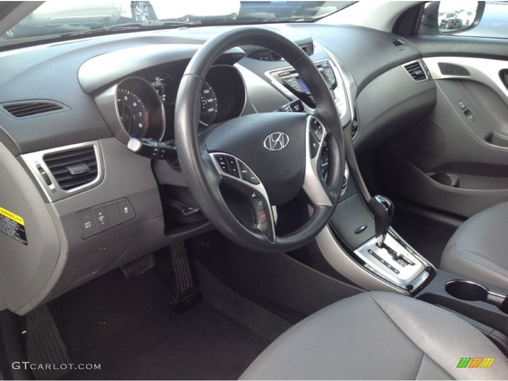 2012 Elantra Limited - Silver / Gray photo #6