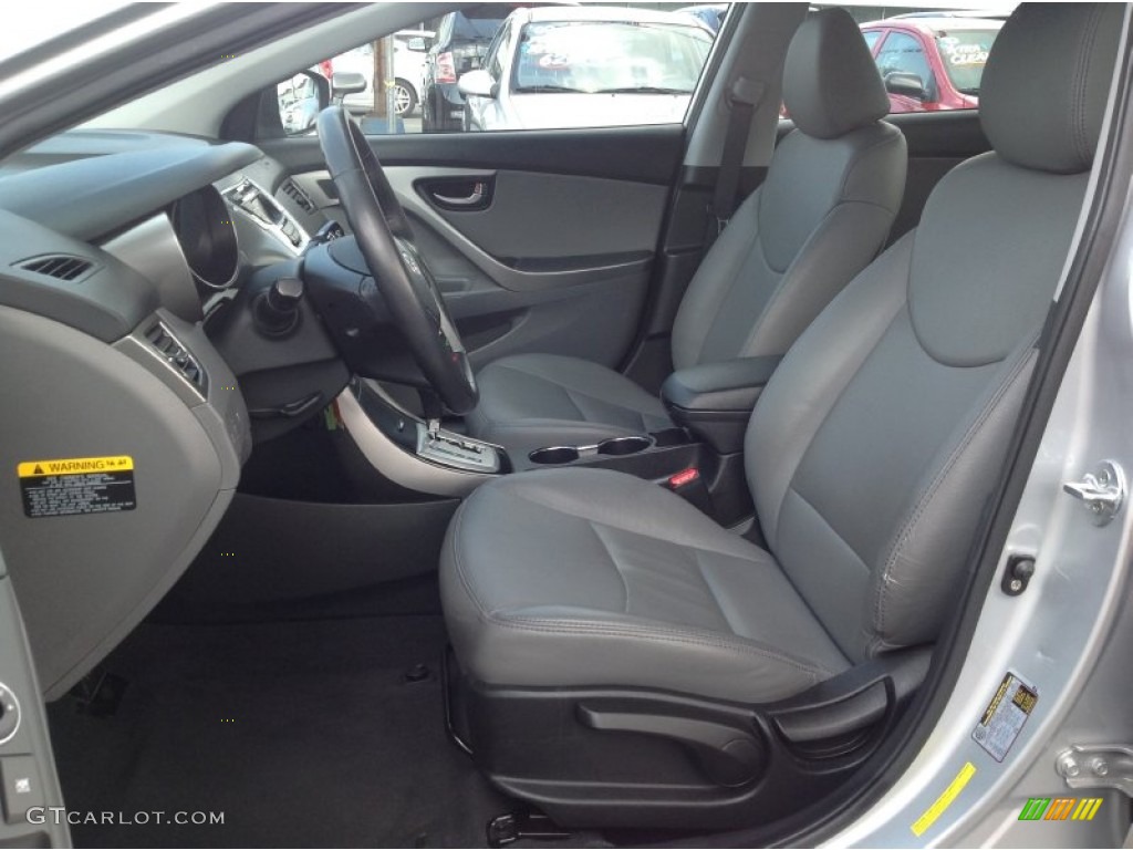 2012 Elantra Limited - Silver / Gray photo #7