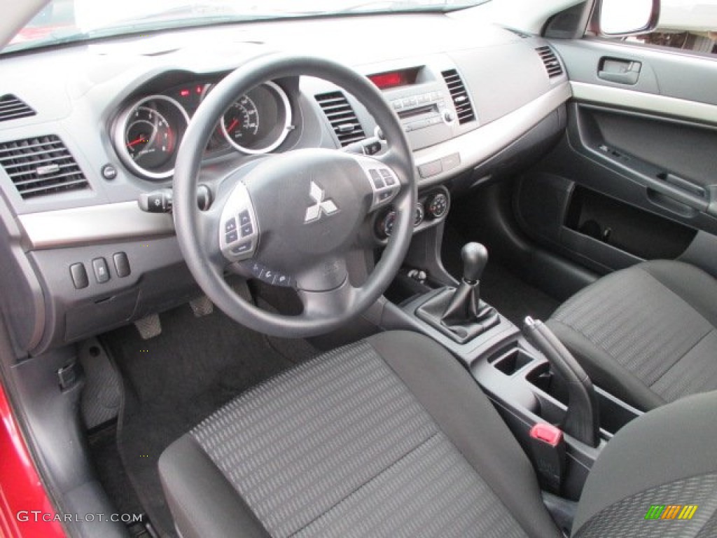 Black Interior 2013 Mitsubishi Lancer ES Photo #96121123