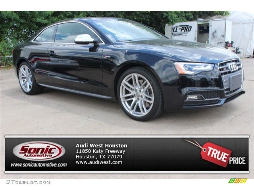2015 S5 3.0T Premium Plus quattro Coupe - Mythos Black Metallic / Black/Magma Red photo #1