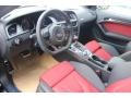 2015 Audi S5 Black/Magma Red Interior Prime Interior Photo