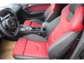 Black/Magma Red Front Seat Photo for 2015 Audi S5 #96122644