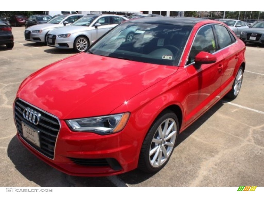 Brilliant Red 2015 Audi A3 2.0 Premium Plus quattro Exterior Photo #96122860
