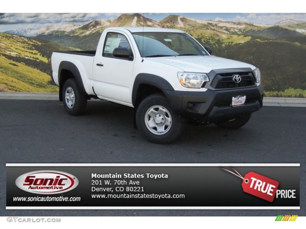 Super White Toyota Tacoma