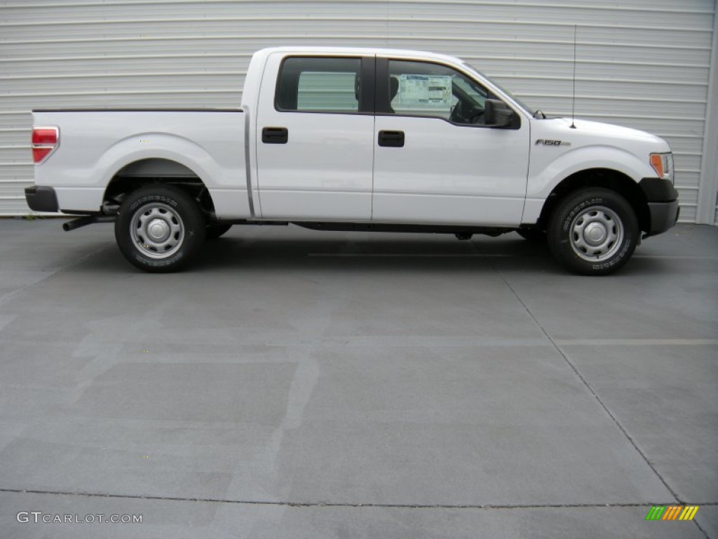 2014 F150 XL SuperCrew - Oxford White / Steel Grey photo #3