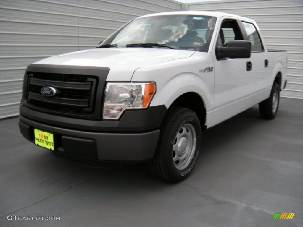 2014 F150 XL SuperCrew - Oxford White / Steel Grey photo #7