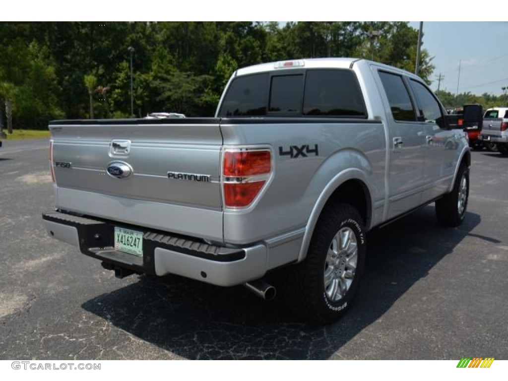 2014 F150 Platinum SuperCrew 4x4 - Ingot Silver / Black photo #8