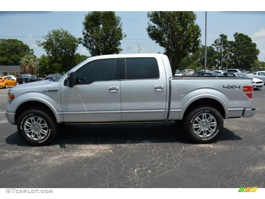 2014 F150 Platinum SuperCrew 4x4 - Ingot Silver / Black photo #11