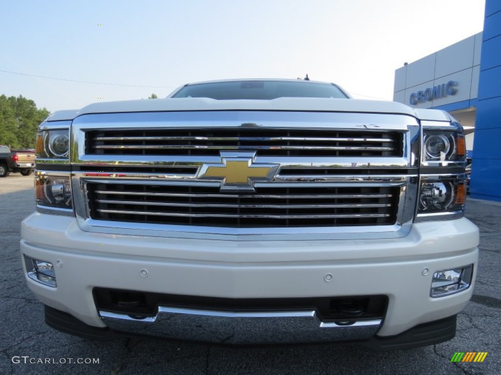 2014 Silverado 1500 High Country Crew Cab - White Diamond Tricoat / High Country Saddle photo #2