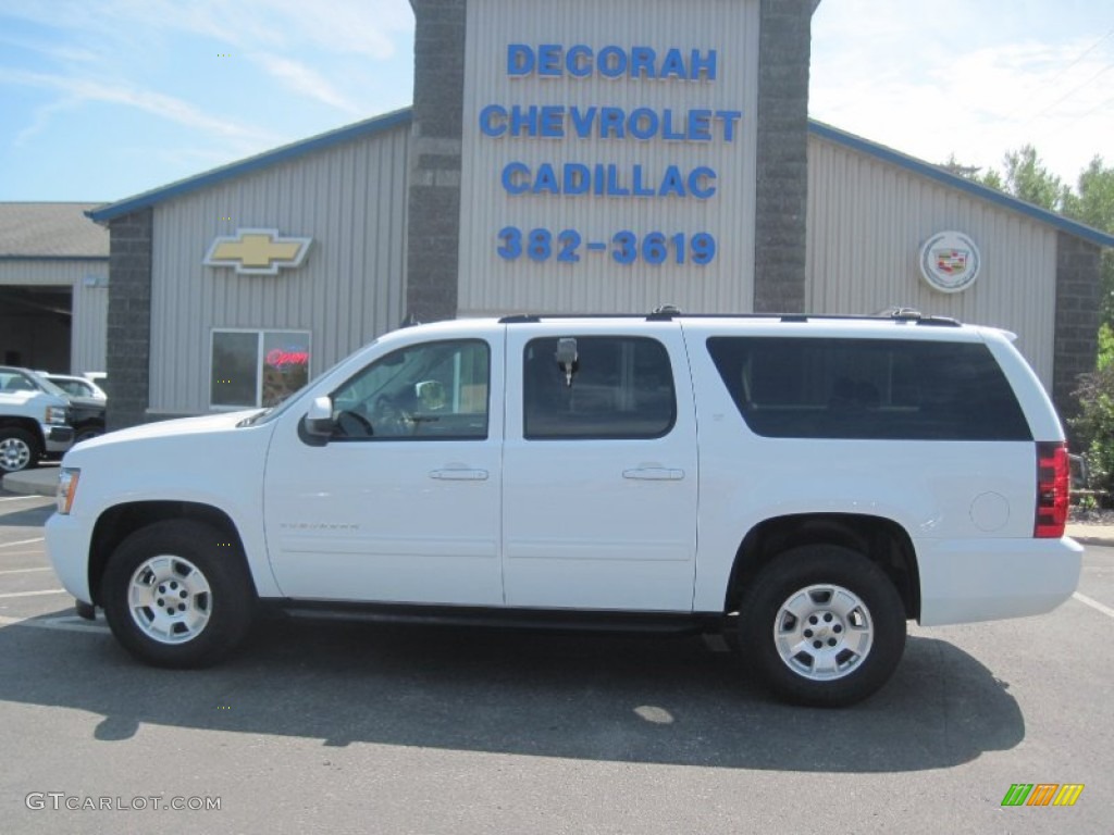 2014 Suburban LT 4x4 - Summit White / Ebony photo #1