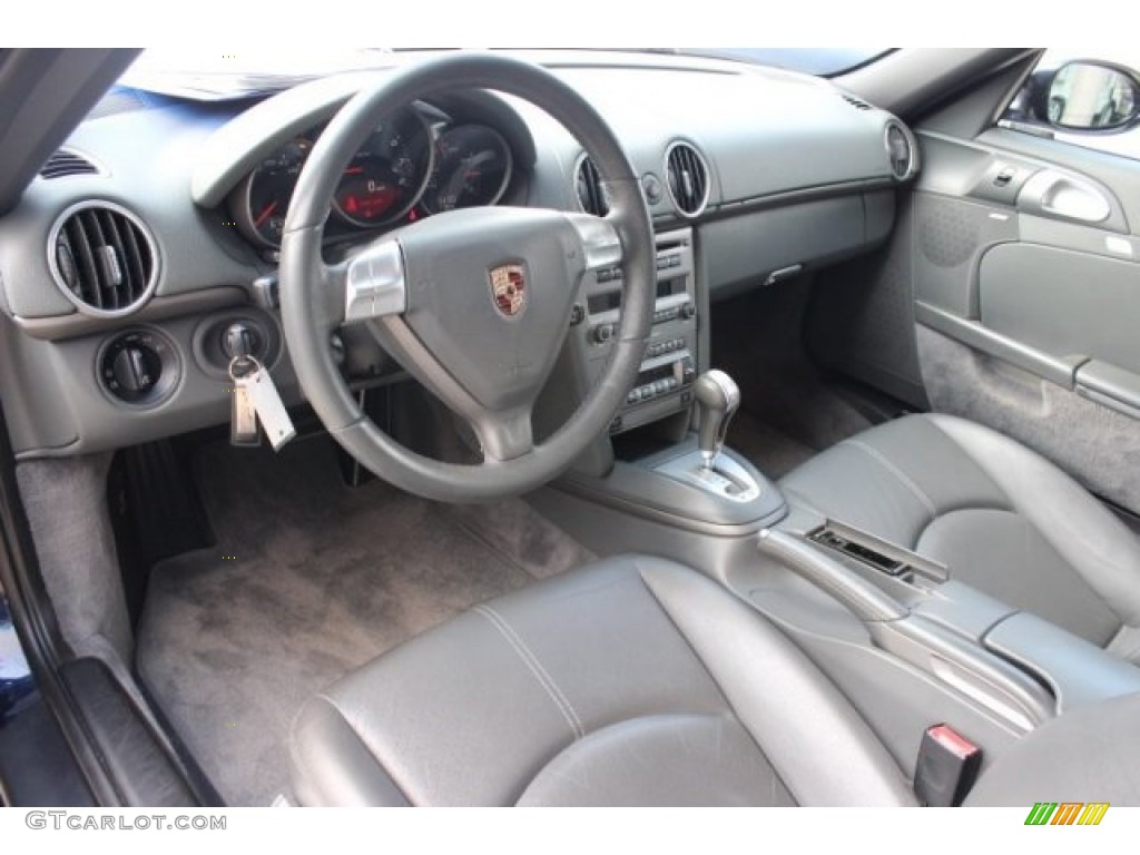 Stone Grey Interior 2005 Porsche Boxster Standard Boxster Model Photo #96130094