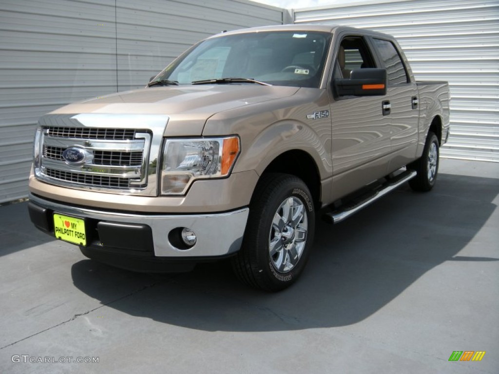 2014 F150 XLT SuperCrew - Pale Adobe / Pale Adobe photo #7