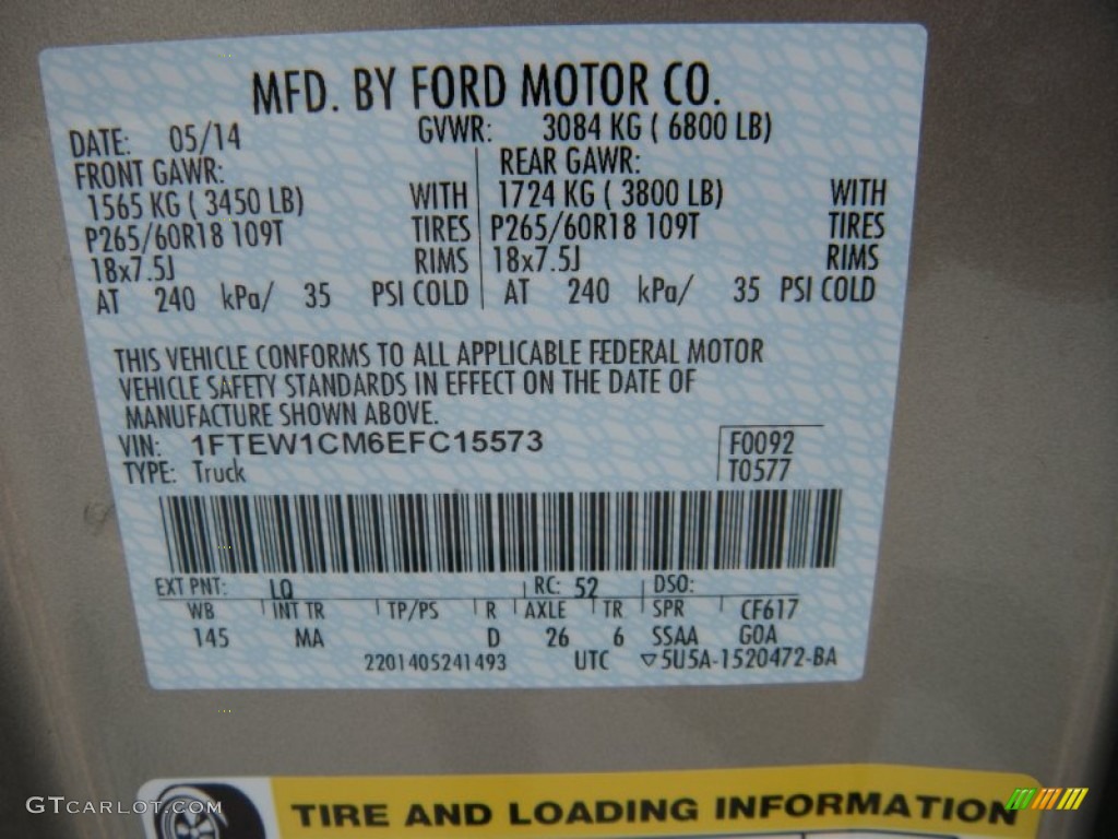 2014 F150 XLT SuperCrew - Pale Adobe / Pale Adobe photo #36