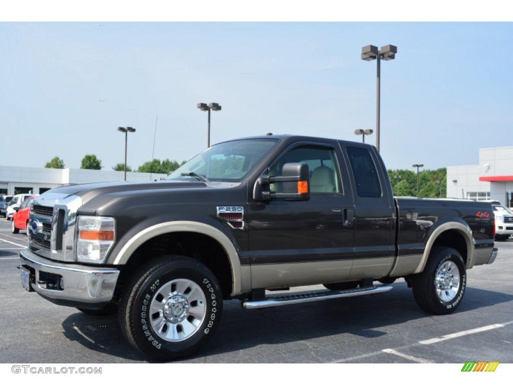 2008 F250 Super Duty FX4 SuperCab 4x4 - Dark Shadow Grey Metallic / Camel photo #3