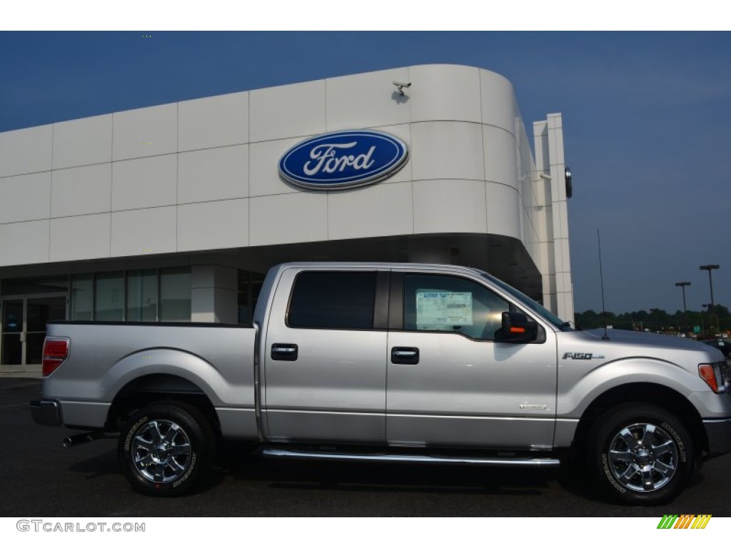 2014 F150 XLT SuperCrew - Ingot Silver / Steel Grey photo #2