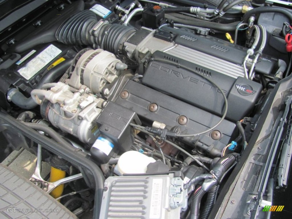 1996 Chevrolet Corvette Convertible 5.7 Liter OHV 16-Valve LT1 V8 Engine Photo #96134756