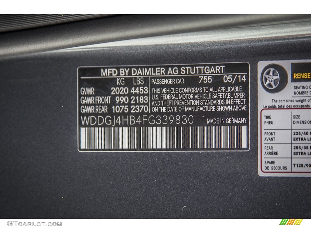 2015 C Color Code 755 for Steel Grey Metallic Photo #96135635
