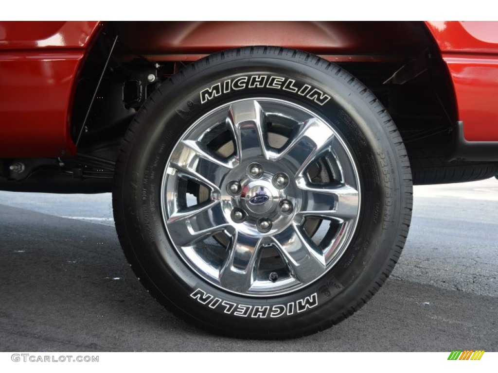 2014 F150 XLT SuperCab - Ruby Red / Steel Grey photo #11
