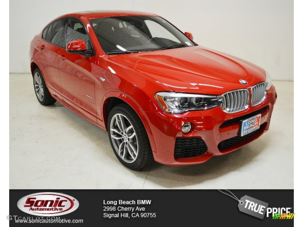 2015 X4 xDrive35i - Melbourne Red Metallic / Black photo #1