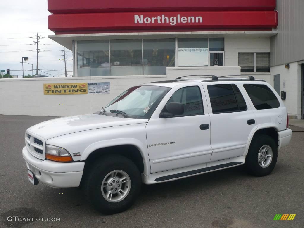 2000 Durango SLT 4x4 - Bright White / Mist Gray photo #1