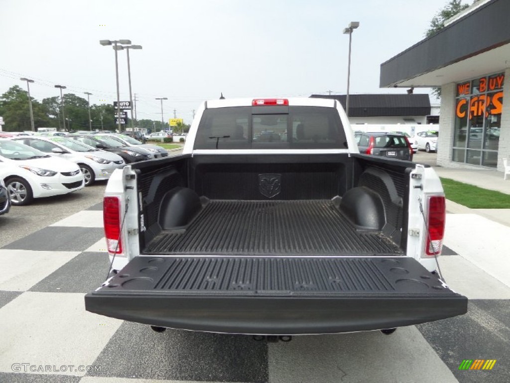 2014 1500 Laramie Crew Cab 4x4 - Bright White / Canyon Brown/Light Frost Beige photo #5