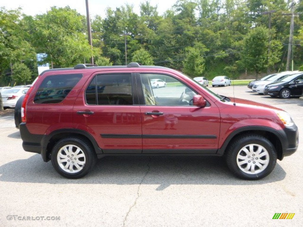 2005 CR-V EX 4WD - Redondo Red Pearl / Ivory photo #6