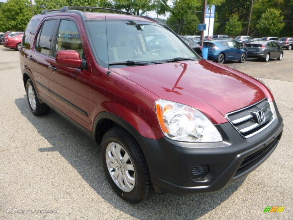 2005 CR-V EX 4WD - Redondo Red Pearl / Ivory photo #7