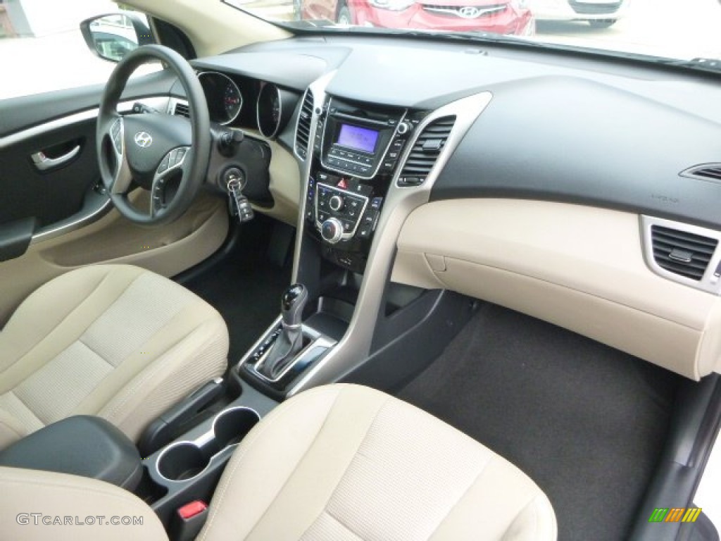 2013 Elantra GT - Monaco White / Beige photo #11