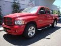 2005 Flame Red Dodge Ram 1500 SLT Quad Cab 4x4  photo #2