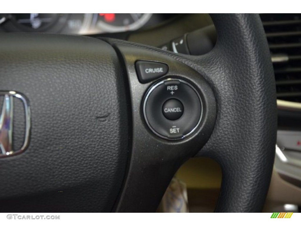 2014 Accord LX Sedan - Crystal Black Pearl / Ivory photo #18