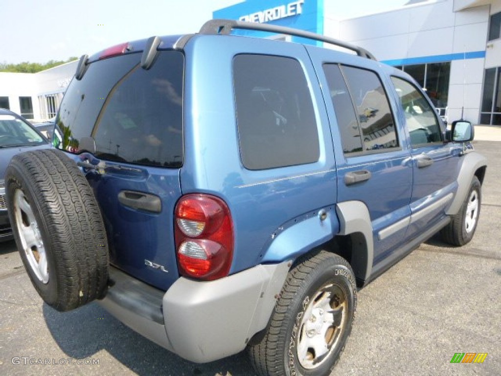 2006 Liberty Sport 4x4 - Atlantic Blue Pearl / Medium Slate Gray photo #4