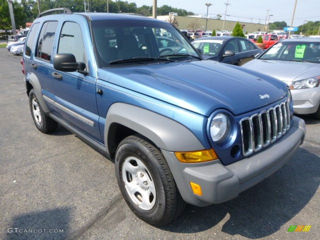 Atlantic Blue Pearl 2006 Jeep Liberty Sport 4x4 Exterior Photo #96147449