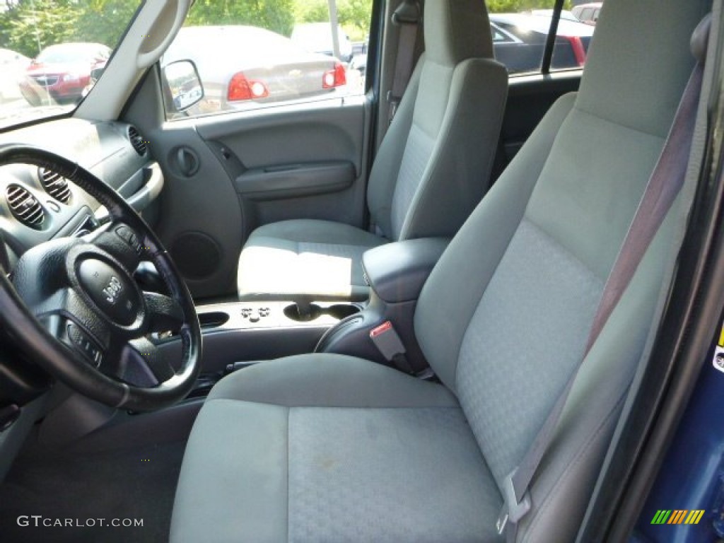 2006 Liberty Sport 4x4 - Atlantic Blue Pearl / Medium Slate Gray photo #8