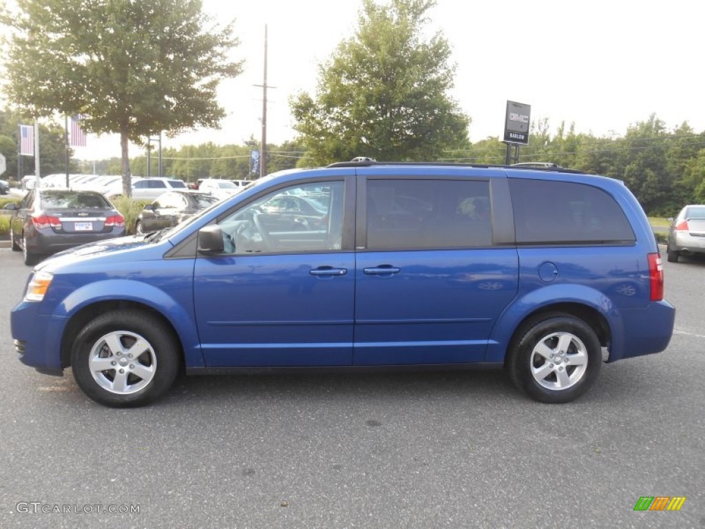 2010 Grand Caravan SE - Deep Water Blue Pearl Coat / Dark Slate Gray/Light Shale photo #4