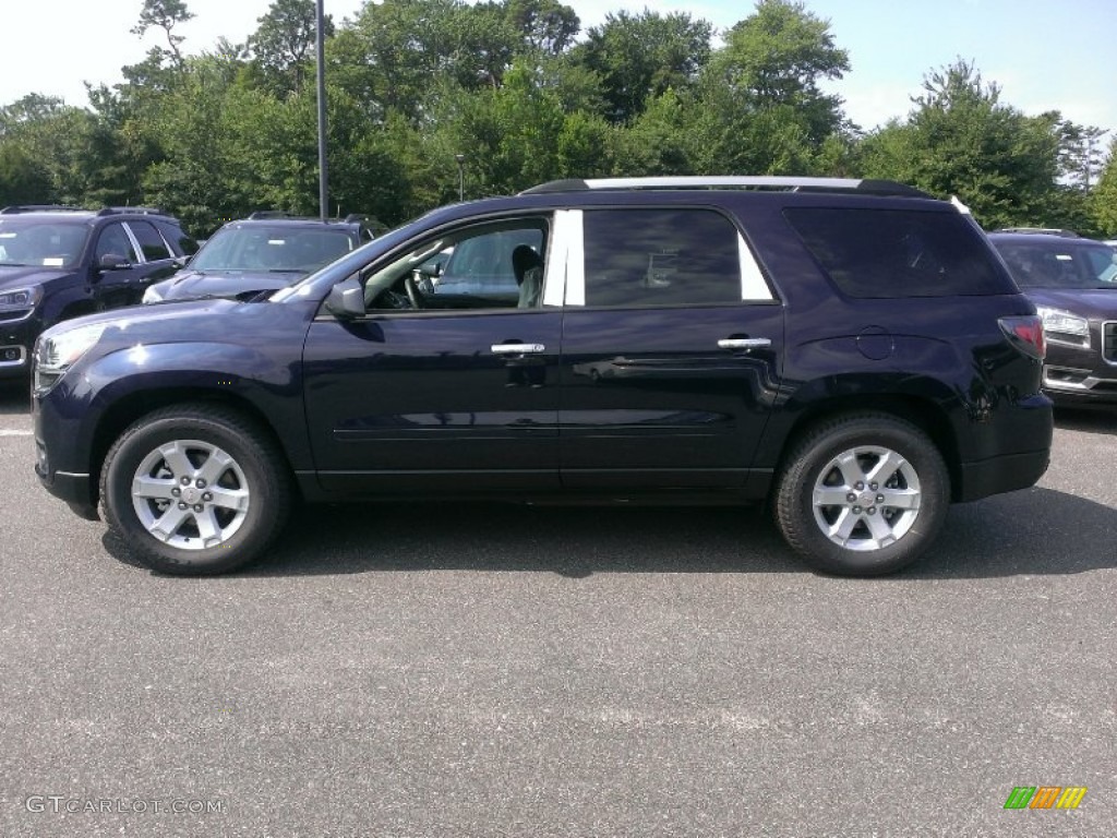 2015 Acadia SLE AWD - Dark Sapphire Blue Metallic / Ebony photo #3