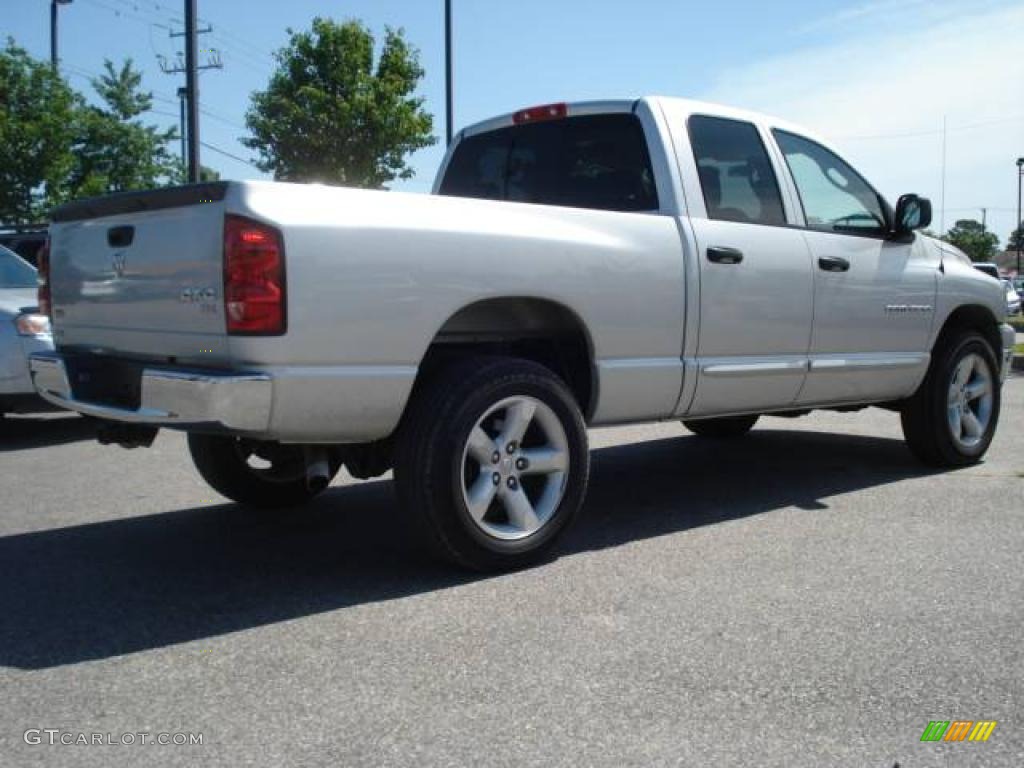 2007 Ram 1500 SLT Quad Cab 4x4 - Bright Silver Metallic / Medium Slate Gray photo #5