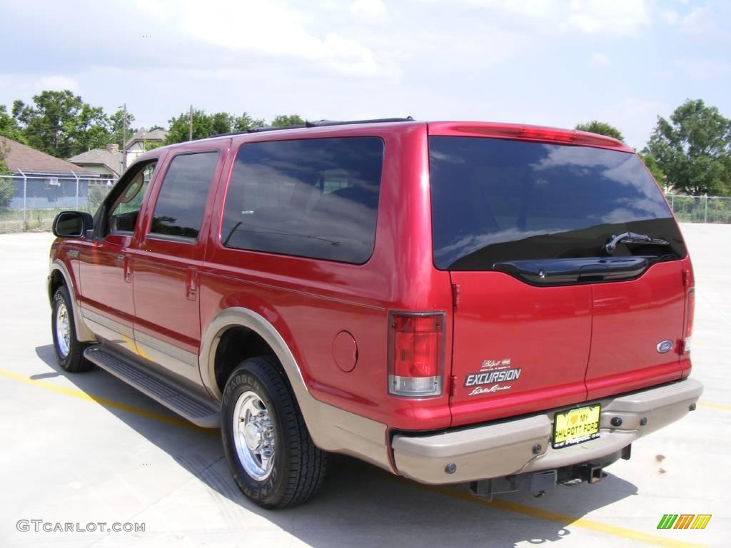 2003 Excursion Eddie Bauer - Red Fire Metallic / Medium Parchment photo #5