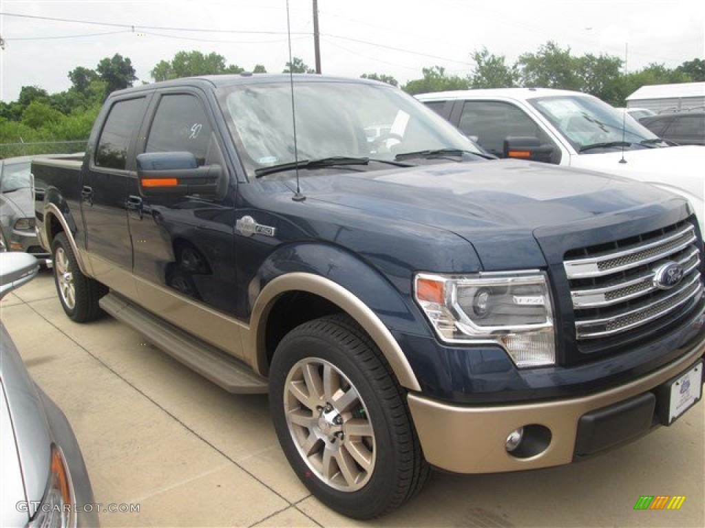 2014 F150 King Ranch SuperCrew - Blue Jeans / King Ranch Chaparral/Pale Adobe photo #4
